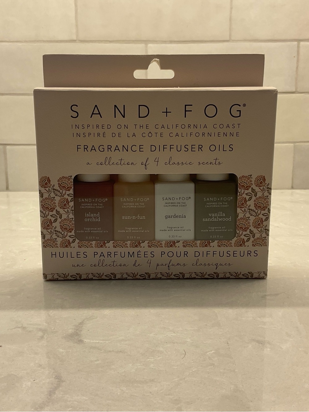Sand and fog Fragrance Diffuser Oils - 4-Pack (White/Neutral)